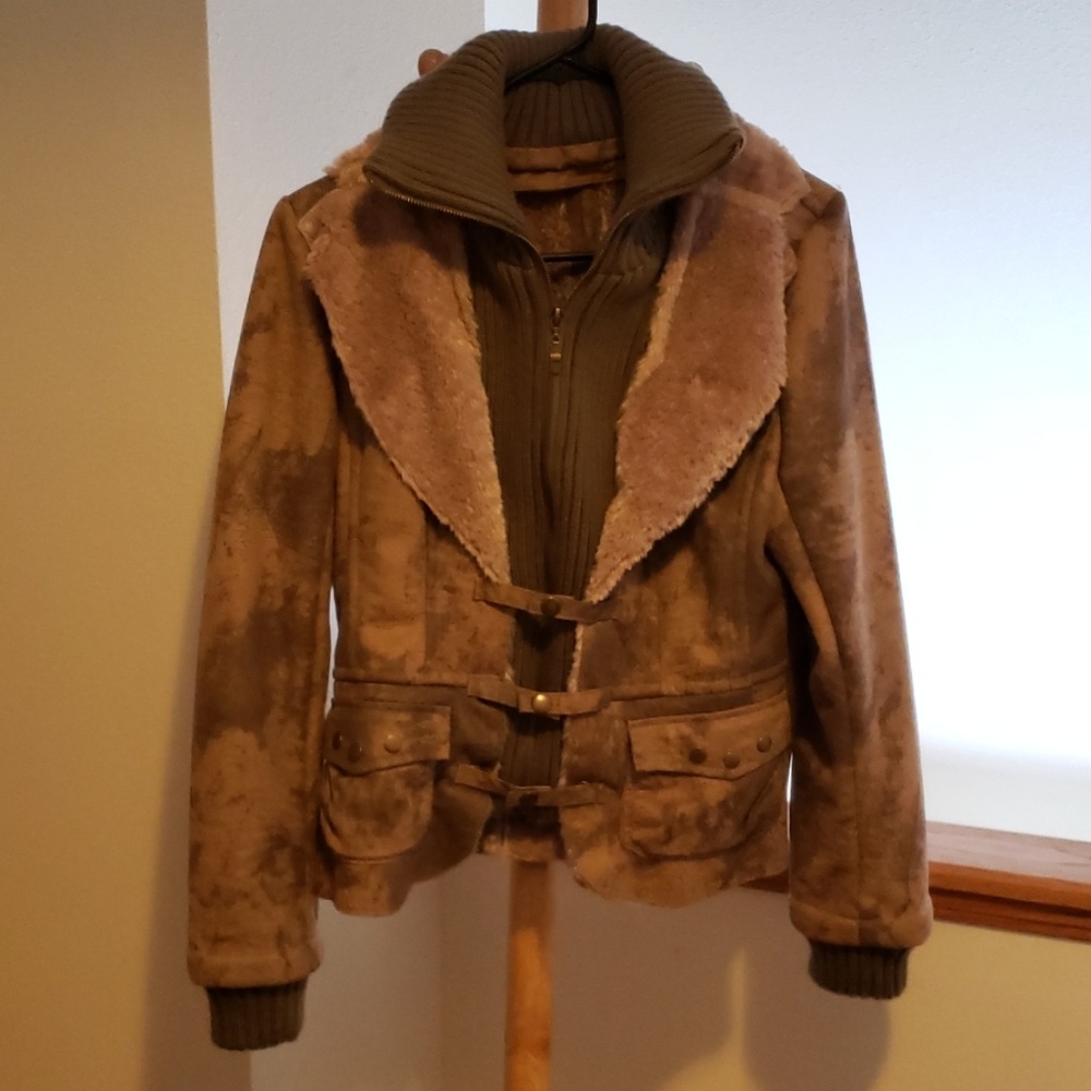 Faux fur jacket